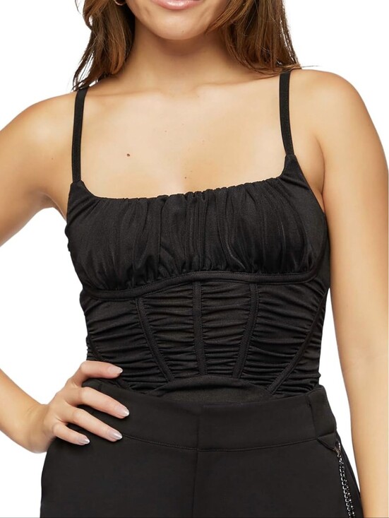 Forever 21 Tops - Black Ruched Bodysuit